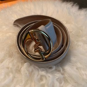 Beige leather women's Gucci belt